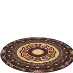 ZULIDA Eleganti&scaron;kas Kilimas su Ornamentais, 78,74 * 78,74 colio / 200 * 200 cm