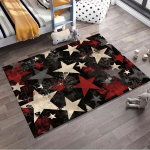 Retro žvaigždėtas kilimas,  80 cm x 120 cm / 31,5 colio x 47,24 colio