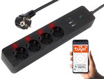 I&scaron;manioji elektros intakų juosta su 4 lizdais, 2x Usb, Usb-c, Wifi