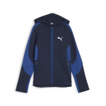 Puma lisvalaikio džemperis berniukams EVOSTRIPE Full-Zip Hoodie DK B Club Navy - 67919614, mėlynas