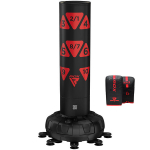 Bokso kriau&scaron;ė su pir&scaron;tinėmis RDX KT Ronin 6ft 2-in-1, juoda/raudona
