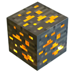 Minecraft Gold Bloko Lempa 7,5 &times; 7,5 &times; 7,5 cm
