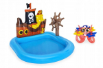 Ovalus pripučiamas baseinas Bestway 52211 140 x 130 cm Piratų Laivas
