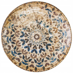 Porcelianinė desertinė lėk&scaron;tė apvali smėlio spalvos vintage Wilmax 21 cm