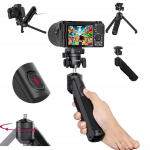 Ulanzi Tt38 2-in-1 trikojis ir laikiklis su rutuline galvute kameroms, fotoaparatams, 3 kg