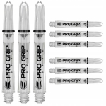Target Pro Grip Spin Medium Clear shaft'ai, 9 vnt. 380293
