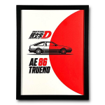 Paveikslas ant sienos - Initial D Toyota Ae86 Trueno Japan Jdm - Gadget 66