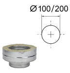 Apatinis adapteris &bdquo;-&ldquo;. D-100/200 mm.