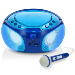Magnetola CD radijas su karaoke Lenco SCD-650, mėlyna