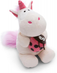 Nici Mink&scaron;tas žaislas Vienaragis Theodor su Boružėle 25 cm Baltas - Mink&scaron;tas pliu&scaron;inis žaislas Mielas pliu&scaron;inis žaislas Glostymui ir Žaidimui, Vaikams ir Suaugusiems, Puiki Dovanos Idėja - 61387
