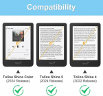 Fintie dėklas Tolino Shine Color/kobo Clara Colour el. skaitytuvams