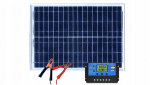 Saulės baterijų rinkinys saulės įkroviklis reguliatorius 50w 12v