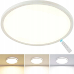 Led luba, montuojama ant pavir&scaron;iaus, apvali, balta, 24w, 3000-6500k