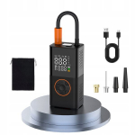Automobilinis kompresorius pompa 50w su akumuliatoriumi powerbank usb led