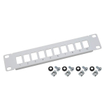 Utp Keystone Patch Panel 10" 1u 10xrj45, &Scaron;viesiai Pilkas