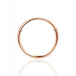 Auskaras Piercing Rose Gold Clicker Hoop Helix Nostril Titanas 1.0/8