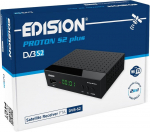 Edision Proton S2 Plus Full Hd palydovinis imtuvas Fta, 2-in-1 patogus nuotolinio valdymo pultas, suderinamas su Unicable (dvb-s2, Hdmi, Scart, S/pdif, Usb, Lan, Usb Wifi palaikymas, i&scaron; anksto įdiegtas vokiečių programų sąra&scaron;as)