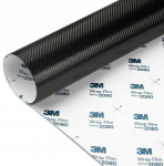 3m Carbon juoda plėvelė 152x60cm automobiliui