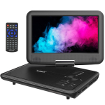 9" lcd ne&scaron;iojamas dvd grotuvas vaizdo žaidimų konsolė juodas su 2000mah