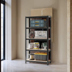 Patenkinti lentyna, 40 x 90 x 180 cm, Juoda, Raskeveo riiul, 2-osaline komplekt, 40 x 90 x 180 cm, Must