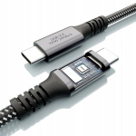Usb-c usb c 100w usb 3.2 pd tb qc deko maitinimo kabelis 0.3m 30cm