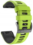 Žaliai juoda apyrankė, skirta Garmin Fenix 6s Sapphire (tech-band)