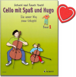 Violončelė avec Plaisir ir Hugo kaspinas 1/violončelės mokykla skirta paprastam ir grupiniam kursui su 5-10 metų vaikais. [su &scaron;irdies nata spaustuku]