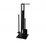Vonios tualetinio popieriaus stovas MirrorGloss, juodas