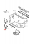 AUDI Q5 83B 8RB Oro kreipiamosios grotelės Satin Black/Chrom 8R0807682QBJI Originali