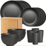 DISHPRO 16 dalių plastikinių stalo įrankių rinkinys