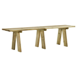 Sodo suoliukas，Sodo suolas，Lauko suoliukas, 160cm, impregnuotos pu&scaron;ies medienos masyvas CFE3810634