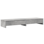Monitoriaus stovas su stalčiais, betono, 100x27x15cm, mediena CFE734094