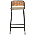 Baro taburetės, 2vnt., 46x35,5x80 cm, perdirbtos medienos CFE570554