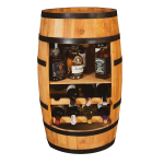 Statinės formos spintelė gėrimams Creative Cooper, 3_OHD, 80x50 cm, ąžuolo spalva