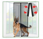 Tinklelis nuo uodų durims su magnetiniu mechanizmu 210 x 100 cm, black