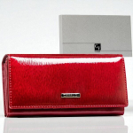 Natūralios odos piniginė moterims Cavaldi, raudona
