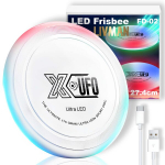 Įkraunamas frisbio diskas LIVMAN FD-02 su LED ap&scaron;vietimu, 27,4cm skersmens
