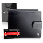 Vyri&scaron;ka piniginė Pierre Cardin, su RFID apsauga, juoda A323306
