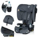 Lionelo Nelly i-Size Grey Graphite automobilinė kėdutė, 9-36 kg, pilka