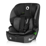 Automobilinė kėdutė &bdquo;Lionelo&ldquo;, &bdquo;Levi Fix i-Size&ldquo;, universali, su FWF montavimu, su 10 padėčių reguliuojamu galvos atlo&scaron;u, su nuimamu atlo&scaron;u, 76&ndash;150 cm, atitinka R129, juoda / pilka