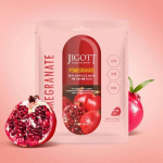 Ampulinės kaukės rinkinys &bdquo;Jigott Pomegranate Real&ldquo; ampulinė kaukė su granatų ekstraktu 5 vnt. 27 ml