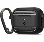 Ausinių dėklas AirPods 3 juodas matinis Spigen Rugged Armor