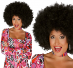 Juodas afro stiliaus perukas moterims