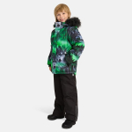 Huppa Berniukų žieminis komplektas DANTE 3, neon green pattern/ black
