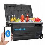Ne&scaron;iojamas kompresorinis &scaron;aldytuvas 45L &ndash; StandHeiz, 12V/24V/230V, &scaron;aldo iki -20&deg;C, kemperiams ir kelionėms