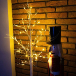 LED dekoratyvinis beržo medis 180 cm, 96 LED
