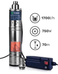 Giluminis panardinamas vandens siurblys Wuber 1,1kW