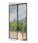 Wzlxcxxy magnetinis uodų tinklas durims 80x185cm, juodas
