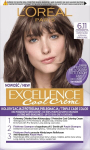 Plaukų dažai L'Or&eacute;al Paris Excellence Cool Creme, 6.11 Ultra Tamsi pelenų atspalvio blondinė