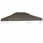 Pavėsinės uždangalas, taupe, 4x3m, 310 g/m&sup2;
